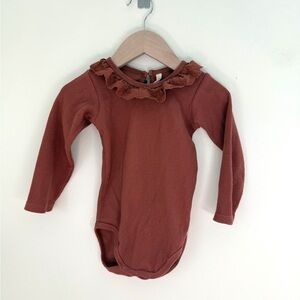 Quincy Mae Ruffle Collar Bodysuit